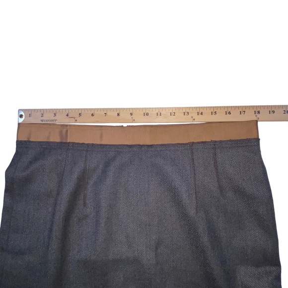 LOFT Wool Blend Brown Lined Pencil Skirt - Women’s 14 - Picture 2 of 10
